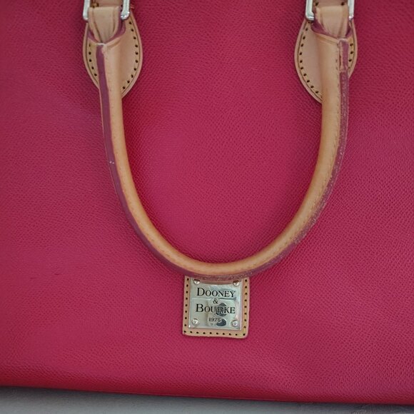 Dooney And Burke Tomato Red Wexford Leather Janine - Picture 2 of 12